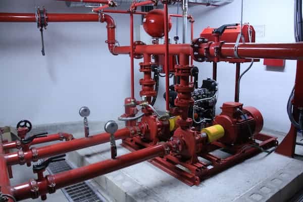 Bombas para sistema de protección contra incendios (PCI) en taller de Electroservis