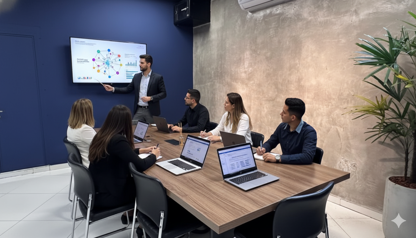 Alumnos en el curso de IA en Electroservis