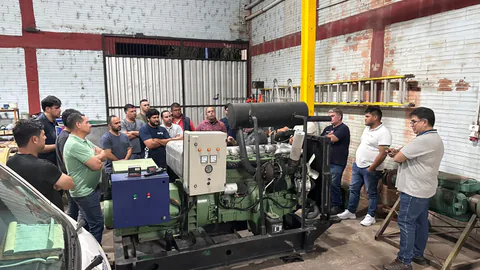 Práctica técnica con generador en Electroservis Academy