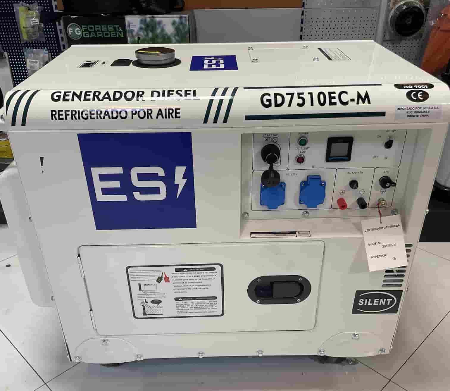 Generadores eléctricos 7.5 Diesel